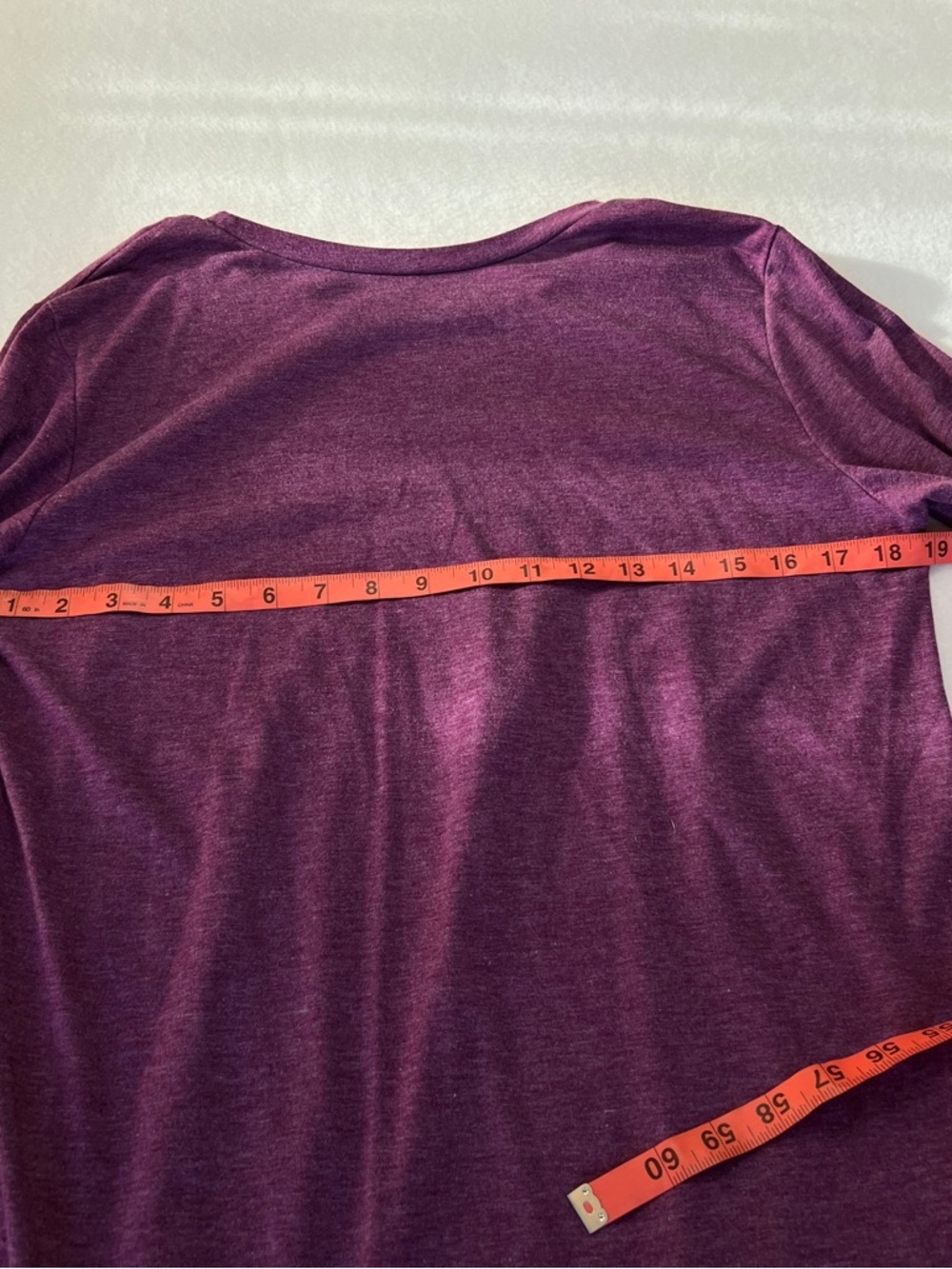 Good Vibes Long Sleeve Tee - Burgundy - Picture 6 of 7